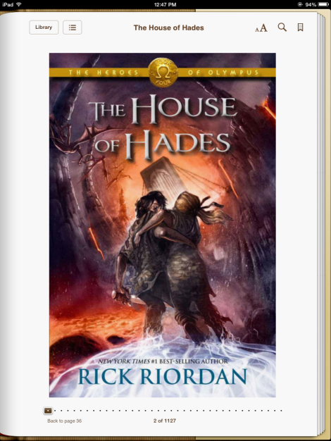 Rick Riordan’s newest installment to The Heroes of Olympus hits iTunes Bookstore. Photo by Alice Mungyu.